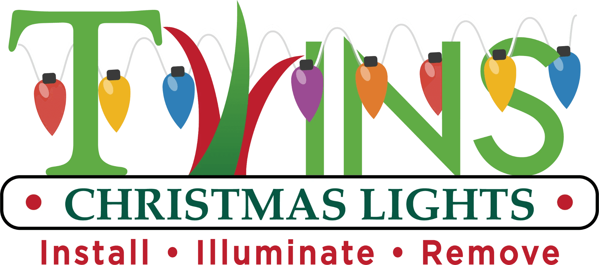 Twins Christmas Lights — install, illuminate, remove